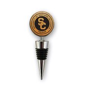 USC SC Interlock Wooden Round Wine Stopper
